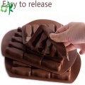 Molde de chocolate con hielo de silicona fácil de liberación para hornear