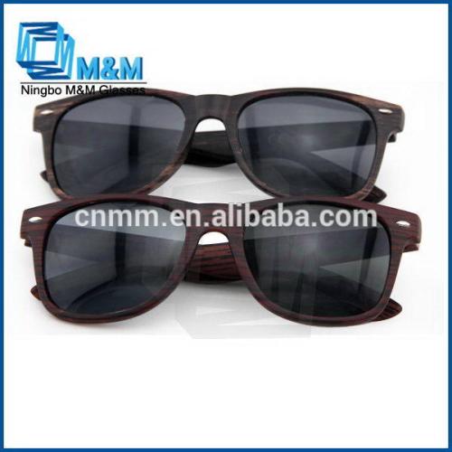 2015 Hign Quality Wooden Finishing Sunglasses With Plastic Hinge IPO Sunglasses