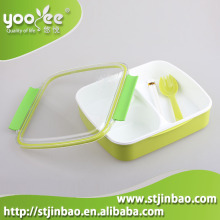 Plastic Housewares Lunch Box for Kids 3 Compartment