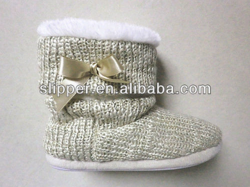 ladies indoor boots 2013 new design snow boot knit indoor boot