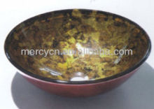 Glass Round Wash Basin Brown Glass Round Wash Basin