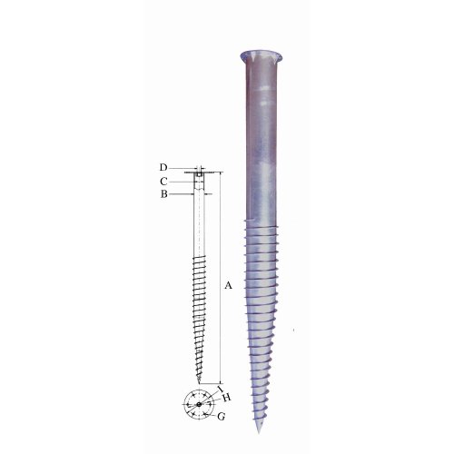 Ground Screw Pole Anchor