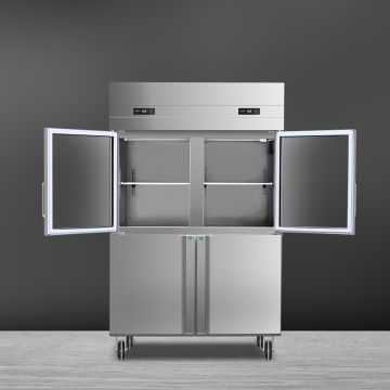 Double Temperature Freezer and Chiller Vertical freezer