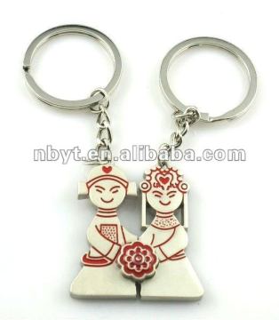 couple lover metal keychian