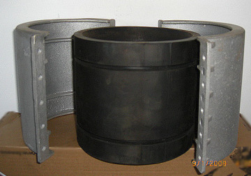 pivot machinery part of half coupler with boot