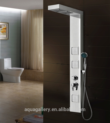 Stainless Steel Water Massage Rainfall Bath Shower Panel