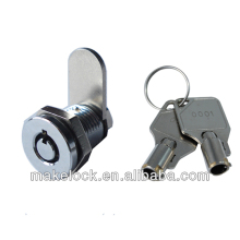 Small cam cash box lock