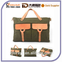 Men handbag Fashion Vintage handbag canvas leather briefcase