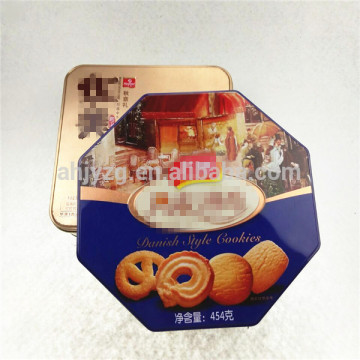 irregular shaped mooncake metal box packaging