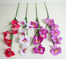 SJ13001118 artificial blue white plastic orchids flowers wholesale artificial orchid