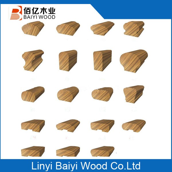 For Overseas Market Walnut Wood Handrails Outdoor Wood Handrails