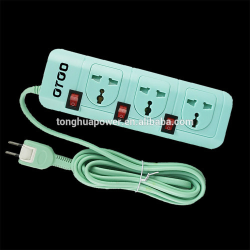 3gang USB POWER BAR 4Way Electrical Universal Schuko Multi Plug Socket