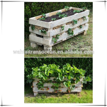 rustic look vintage wooden strawberry pallet / crate planter