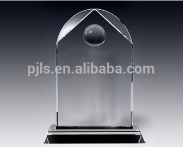 house shape crystal award