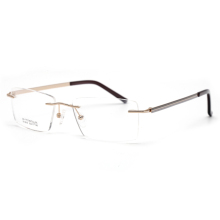Chinese Men's Rimless Titanium Optical Eyewear Frames