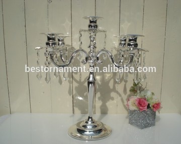 Wholesale Candelabras Centerpieces with Crystal Pendant