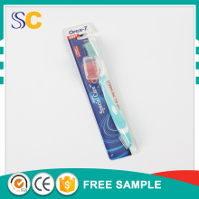 Best quality soft rubber handle adult toothbrush