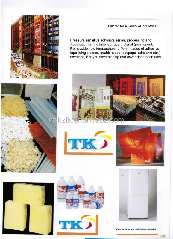 Hot melt glue for adhesive