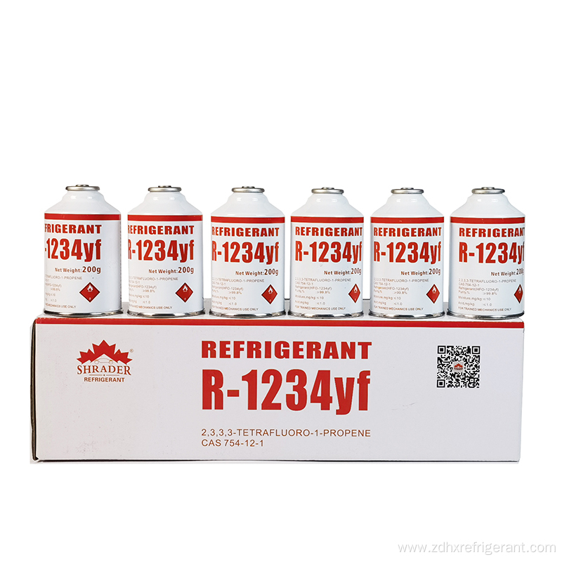 R1234yf Refrigerant Gas Car Air Conditioner Use