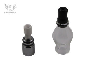 Clear Dry Herb Pyrex Tank E Cig Glass With Ego Thread 1.0ml 3.0ohm