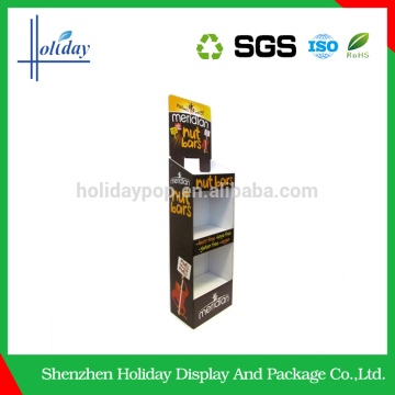 recycled paper floor dvd cardboard display stand