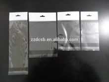 Different sizes of BOPP Header Card Bag With tear off perforation