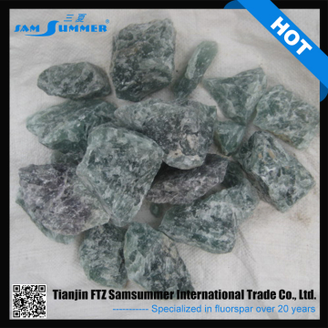 Applied to the electrode natural fluorspar fluorite caf2