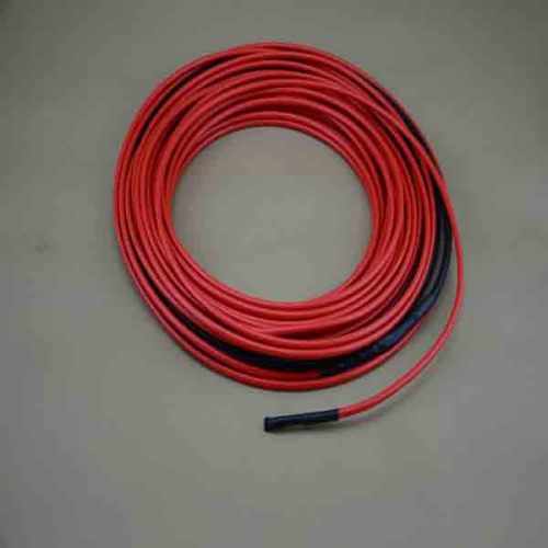 Electric undertile cable heating for poultry houses