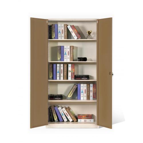 Narrow Frame 2 door Metal Cabinet with Shelves