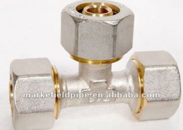 Nickled plated brass fitting for al pex pipes