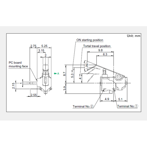 Universal type Detection switch