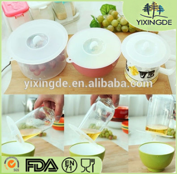 simple design transparent silicone cup lid mug silicone lid
