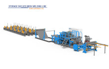 storage shelves mesh welding machine