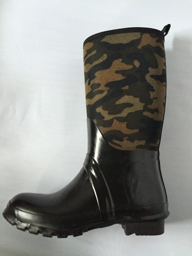 Men's forest camo hunting neoprene boots camouflage,rubber boots