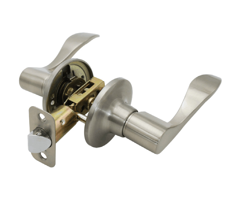 Popular zinc Keyed Levers door handle with TUBULAR lock in America