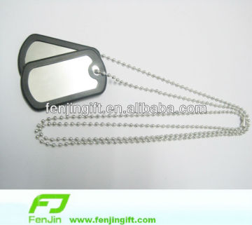 Rubber Silencer blank couple dog tags