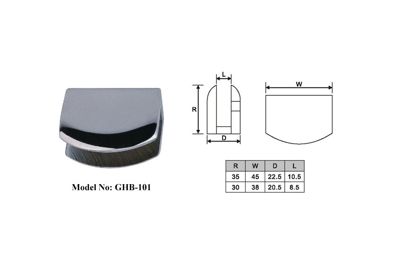 Stainless Steel Glass Clamp Clip Holder