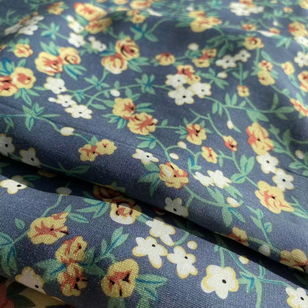Mulinsen Textil 45S Challis 100 gedruckter Rayon -Stoff
