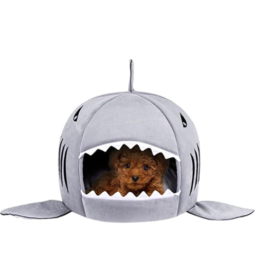 WASBARE SHARK PET HUIS CAVE bed