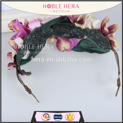 Women Fascinators Flower Crown Headband Wedding Festival Floral Hairbands