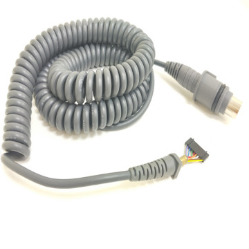 DIN Connector Tinggi Fleksibiliti Perubatan Perhimpunan Wire Coiled