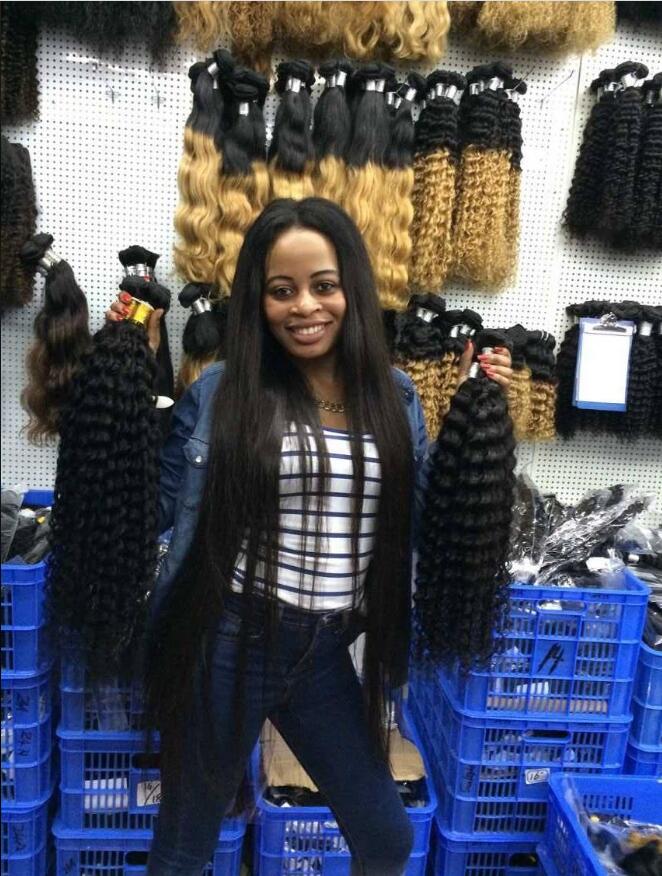 Wholesale price Brazilian Hair Bundle with closure Cheap 10a Grade loose deep chicago wholesale brazilian hair vendors