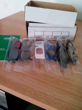 red and blue color 3d filters for TVs