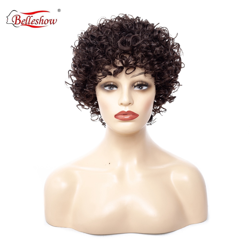 Hot sell wholesale cheap black wigs in Europe and America synthetic hair African lady short hair wig