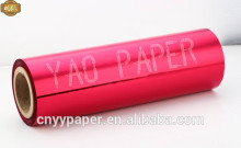 pink cellophane paper roll