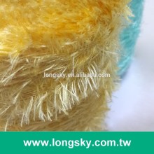 (X-125) Yellow topaze color long hair feathers yarn for decoration