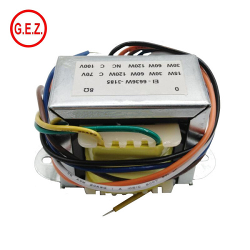 70V 100V 60W 16ohm Audio Line Transformer