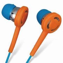Earphones for Apple's iPod with Plastic Earlap and 3.5mm Stereo Plug