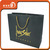 Hot foil stamping handle paper shopping bag with design logo