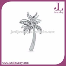Wholesale Stainless Steel Pendant Czech Stone Palm Tree Pendant